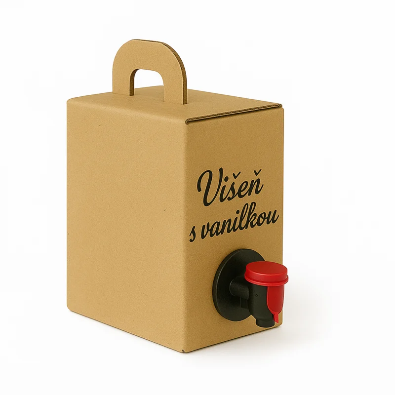 Višňový sirup s vanilkou 2 l – balení Bag-in-Box
