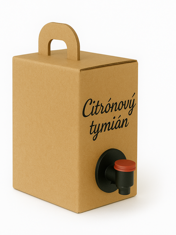 Sirup z citrónového tymiánu slazený třtinovým cukrem 5 l